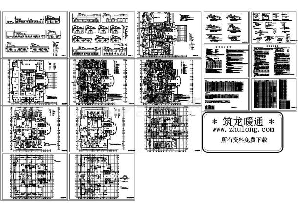 中心医院手术室空调详细设计cad施工图-图一