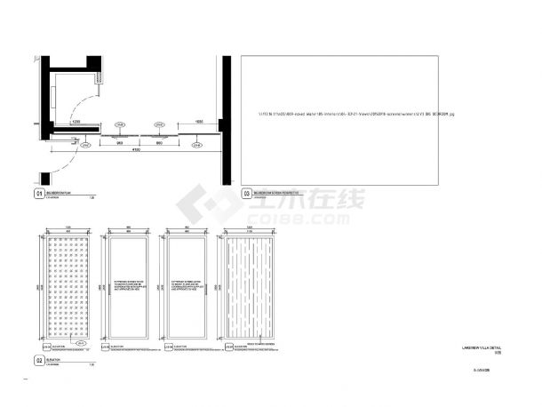 某城市简约风民宿建筑大样图-图一