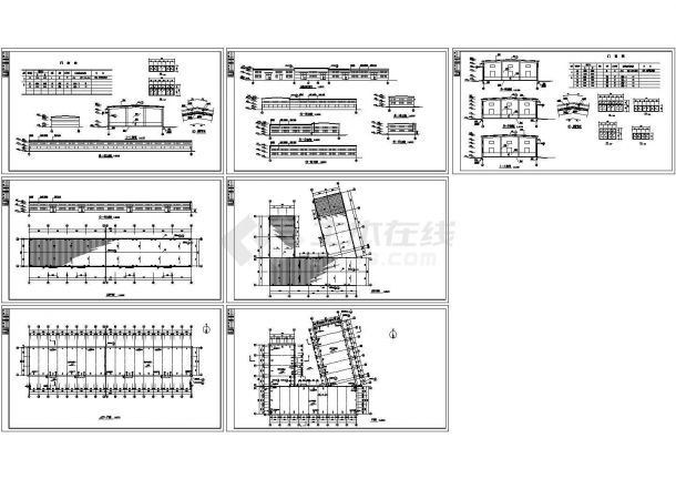 单层厂房全套建筑CAD设计施工图-图一