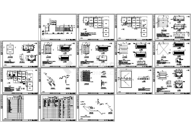 某矿业废水工艺建筑设计施工图-图一