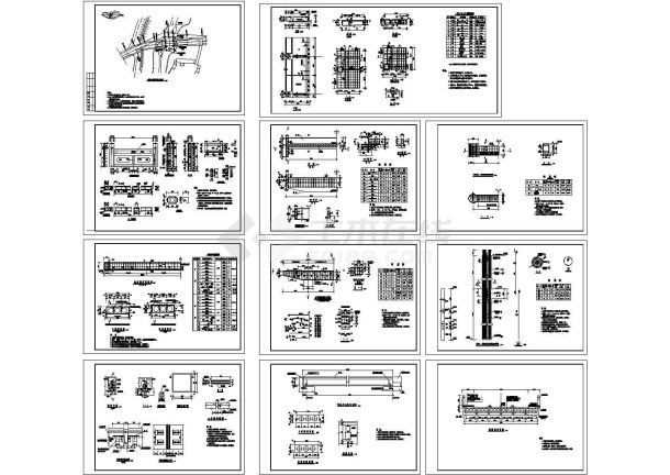 10米钢筋混凝土简支梁桥全套施工图纸-图一