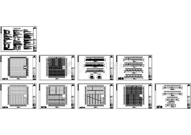 南京某玩具厂钢结构厂房建筑设计CAD施工图-图一