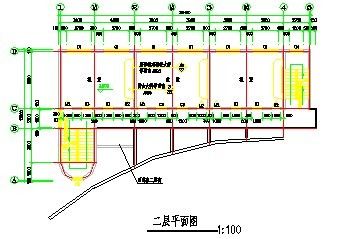 一套小学教学楼CAD施工图-图二