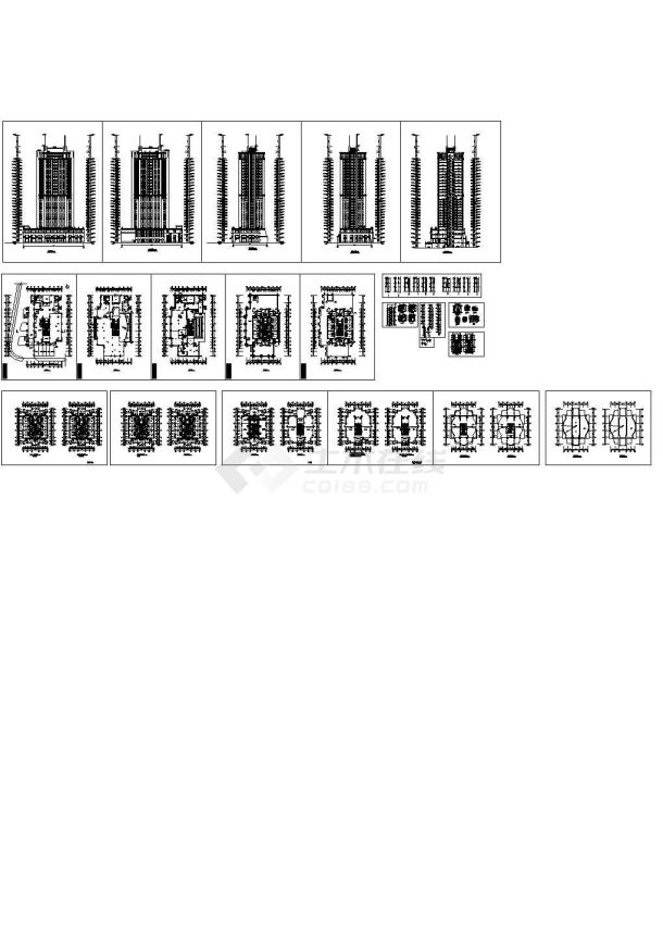  A resort hotel design scheme CAD general layout - Figure 1