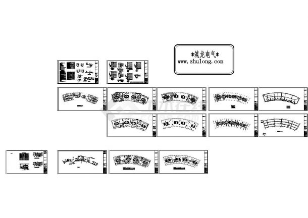 [河北]60536㎡框架结构综合商业步行街全套电气施工图（共106张）（商业+公寓）-图二