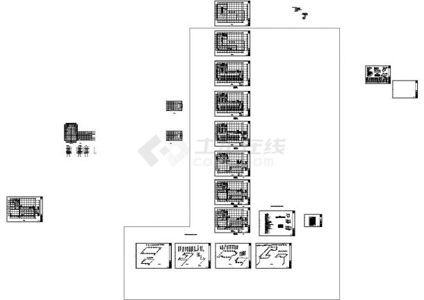 [威海]某高校分校节能型学生生活综合服务楼建筑施工套图（含节能设计）-图一