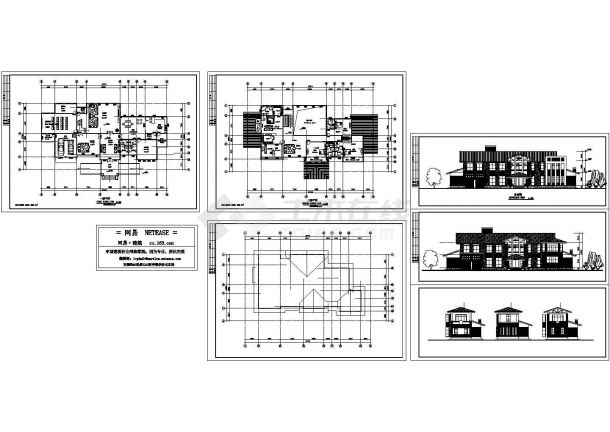 两层独立别墅方案设计（dwg格式）-图一