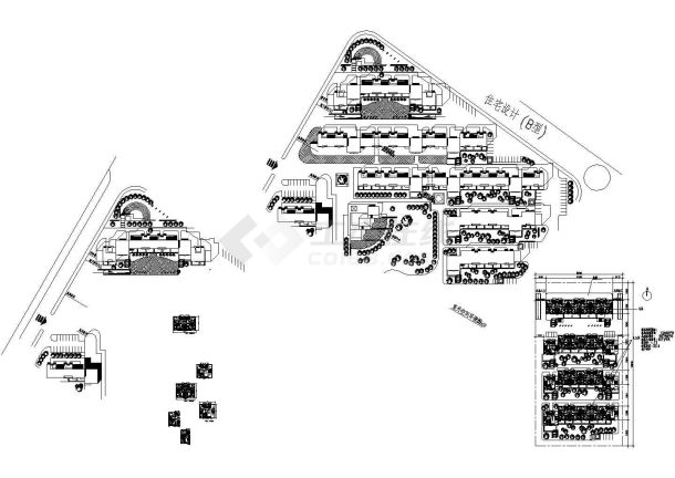 某联排花园洋房建筑设计方案图-图二