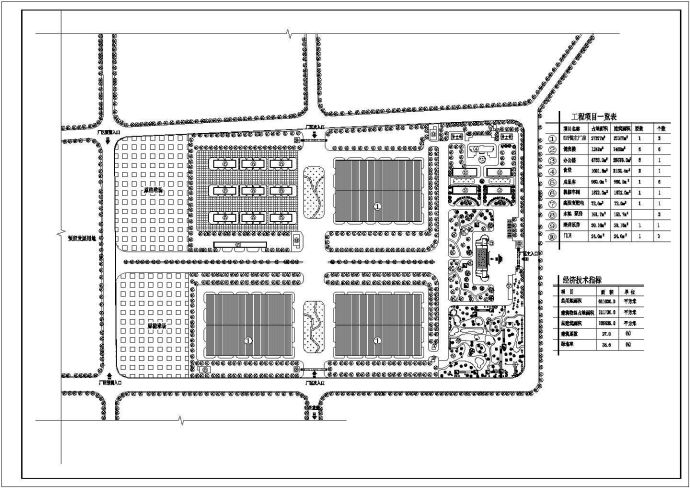 总用地611030平米工业园区规划总平面图._图1