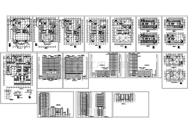 -1+18层中医院建筑设计全套施工图【平立剖】-图一