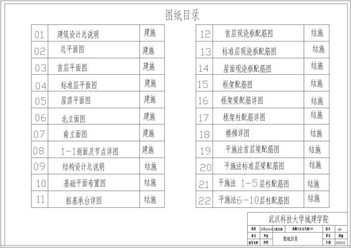 【10层】9000平米左右十层框架住宅楼建图（筑图结构图计算书全套资料）_图1