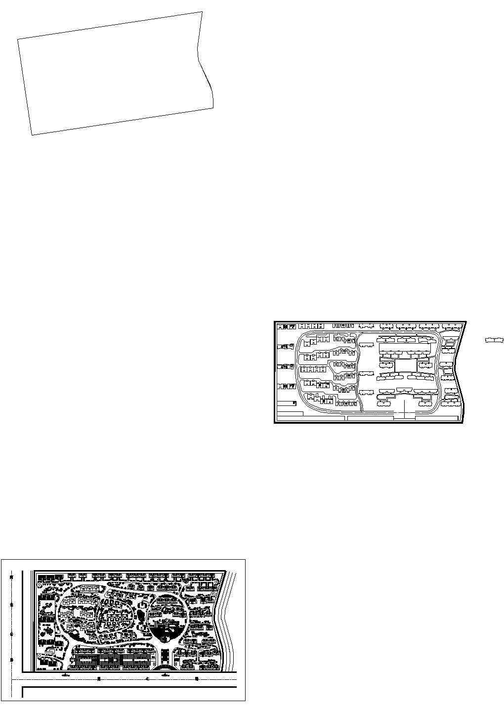 长方形小区规划方案图