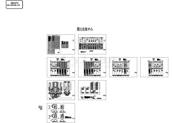 [湖北]某大学7层图文信息中心电气施工图-图一