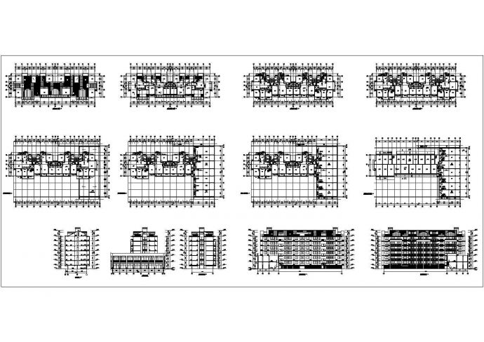 某多层底商住宅楼建筑施工图（CAD，13张图纸）_图1