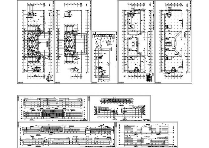 某三层商贸城住宅楼建筑设计方案图_图1