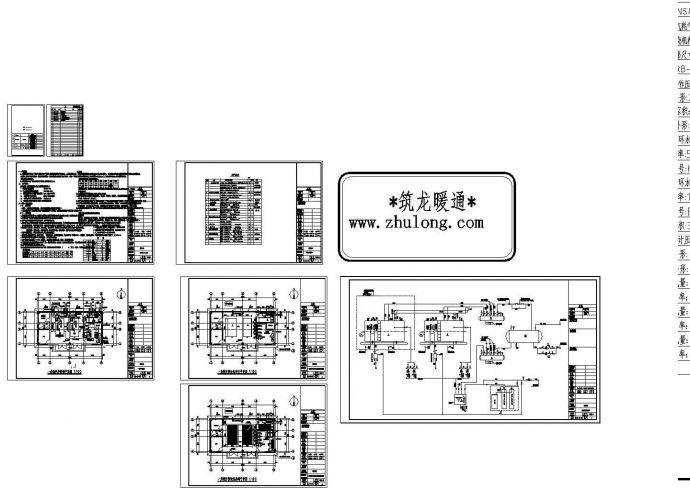 某燃气蒸汽锅炉房系统全套图纸设计_图1