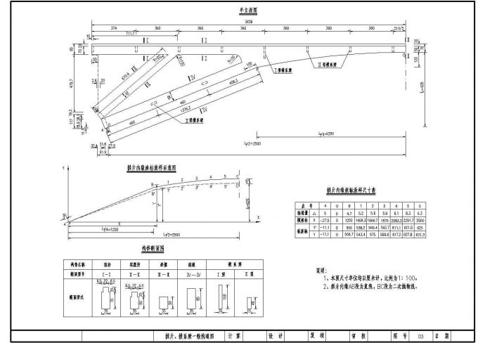 预应力桥拱片、横系梁一般构造节点详图设计_图1
