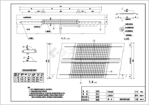 13m空心板简支梁桥面连续构造节点详图设计-图一
