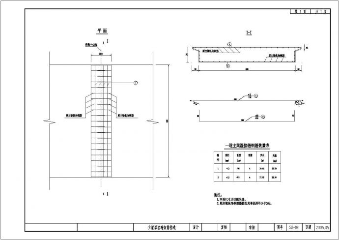 预应力混凝土空心板主梁湿接缝钢筋构造节点详图设计_图1