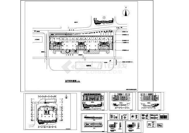 某城市大型花园商业街规划设计cad全套施工图（甲级院设计，16张图）-图一