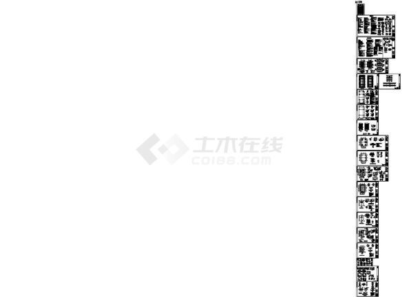 上海工业园钢结构施工图CAD（含钢连廊、雨篷）-图一