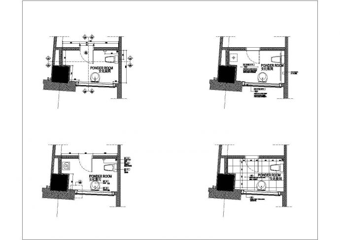 某五星级酒店中餐厅施工CAD完整构造节点图纸_图1