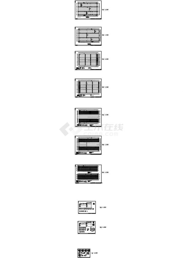 某公司单层钢结构厂房设计cad全套结构施工图（甲级院设计）-图二