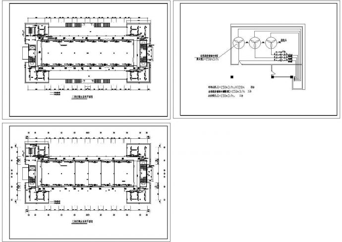 商场综合楼空调工程系统设计施工图 包含着各层空调水系统平面图_图1