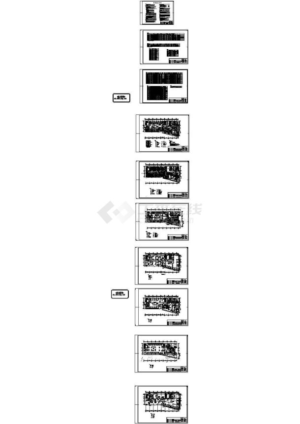 医院洁净空调及ICU净化工程CAD设计图-图一