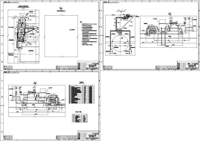 某水电站调速设备及管路布置图示意CAD图_图1