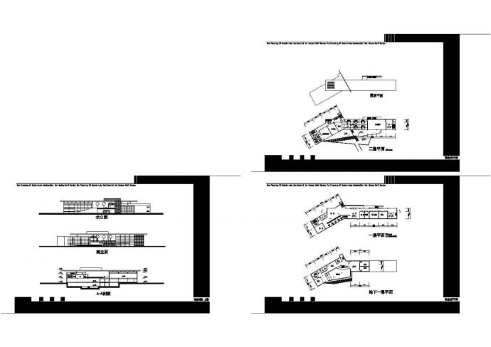 某地区南会所建筑设计CAD施工图_图1