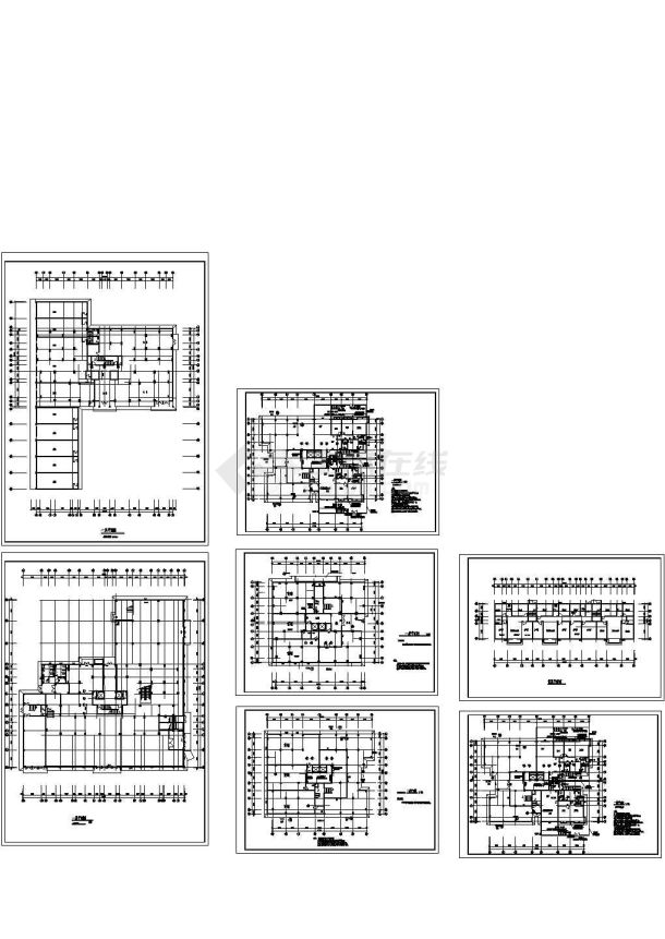 某商住楼建筑CAD施工图（共7张）-图一