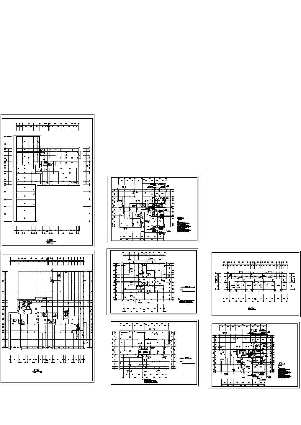 某商住楼建筑CAD施工图（共7张）
