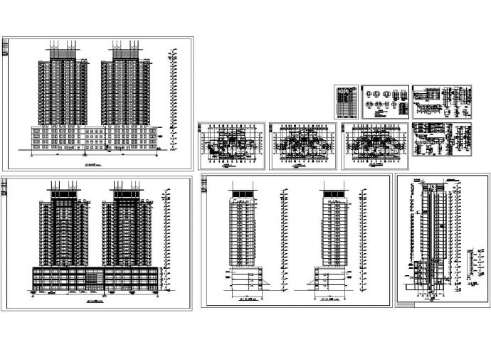 陈家庄商住楼建筑设计施工图（共10张）_图1