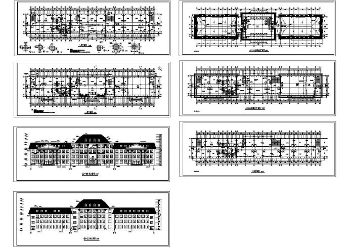 某多层办公楼建筑CAD设计施工图纸_图1