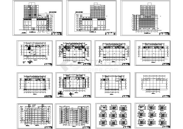 某新东方百货大楼建筑设计施工图（共15张）-图一