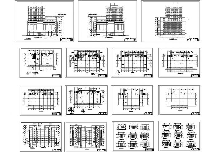 某新东方百货大楼建筑设计施工图（共15张）_图1