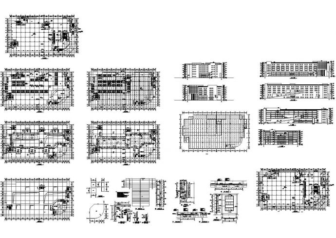 商业大厦建筑设计CAD施工图_图1
