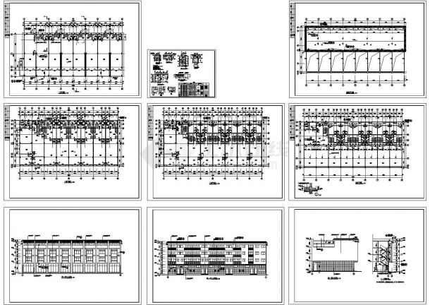 某地商铺建筑设计CAD施工图（共9张）-图一