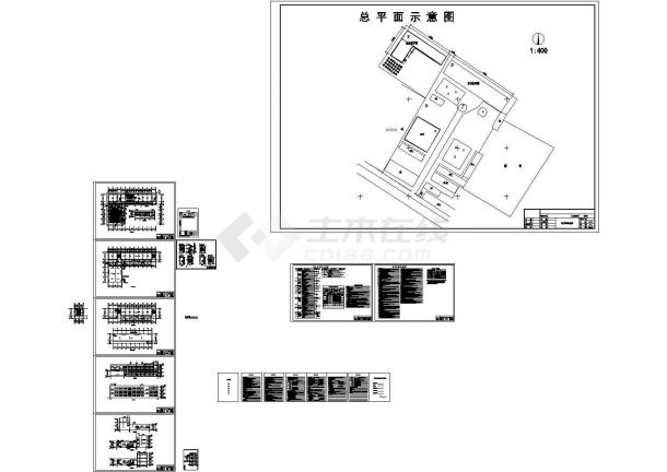 某学校多层教学楼建筑施工图-图一