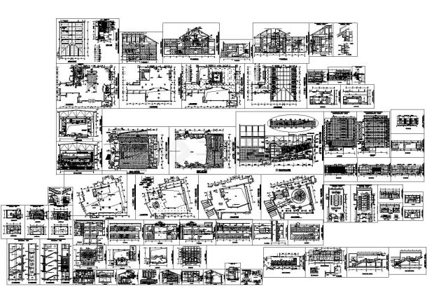 鲤鱼洲宾馆建筑设计CAD施工图纸-图一