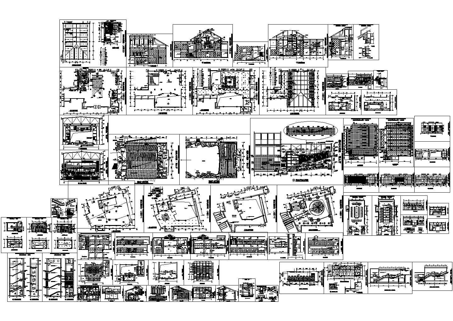 鲤鱼洲宾馆建筑设计CAD施工图纸