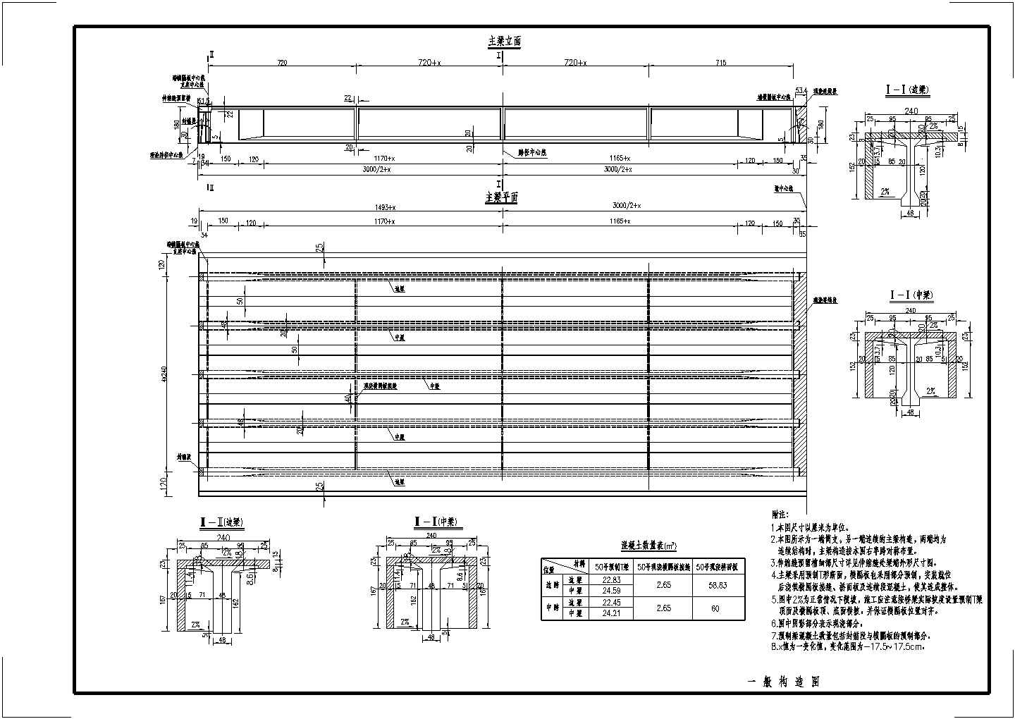 30m预应力混凝土连续T梁一般构造节点详图设计