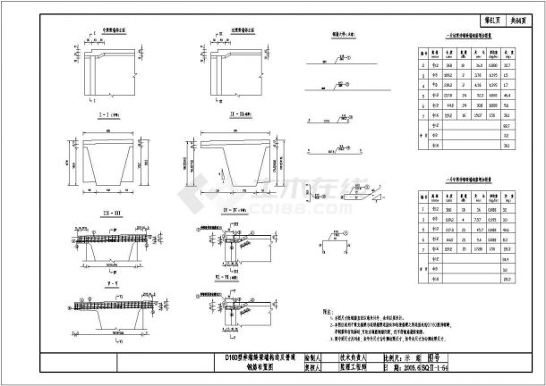 D160型伸缩缝梁端构造及普通钢筋布置节点详图设计-图一