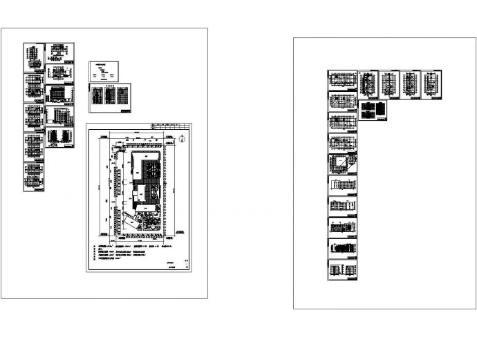 某公司服务中心大楼建筑施工图（CAD，45张图纸）_图1