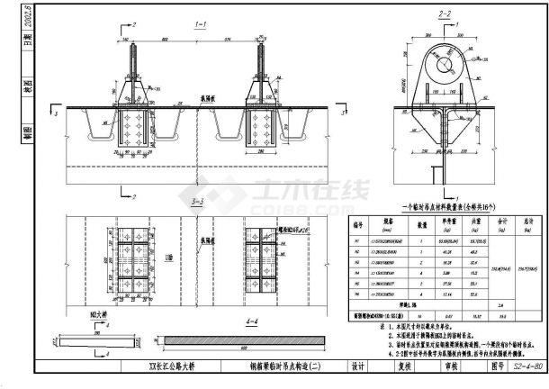 公路跨长江特大组合体系桥梁钢箱梁临时吊点构造节点详图设计-图二