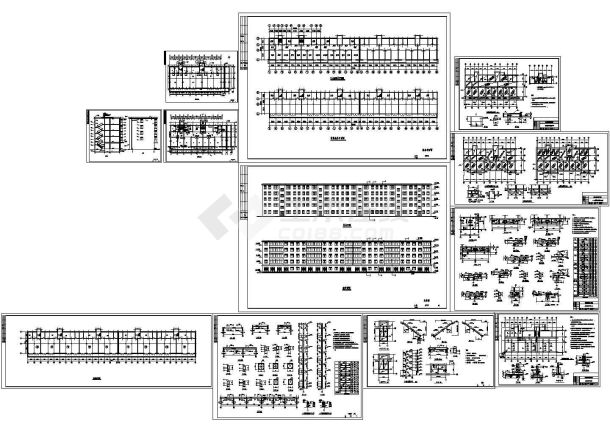 5层砖混住宅楼土建筑结构设计施工图-图一