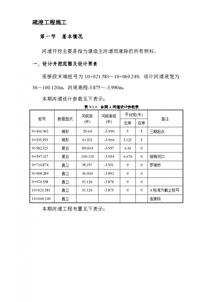 深圳河第三期疏浚工程施工设计方案_图1