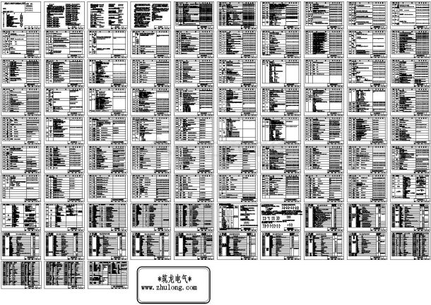 建筑电气工程设计常用符号详细cad图纸-图二