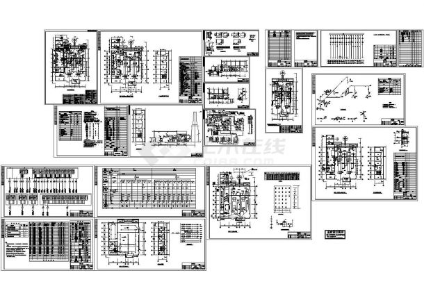 某药厂锅炉房设计cad全套建筑施工图（含设计施工说明，含电气设计，含管线设计）-图一